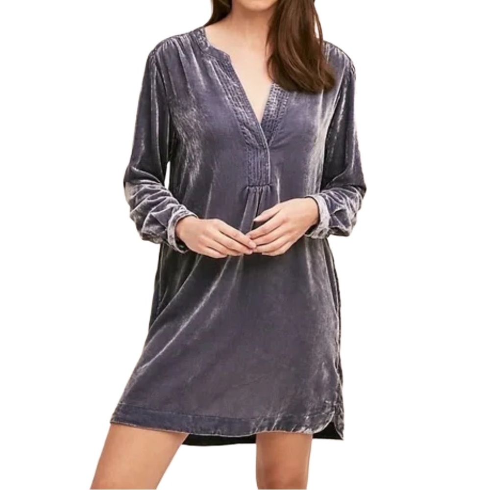 Anthropologie Melody Velvet Tunic Dress